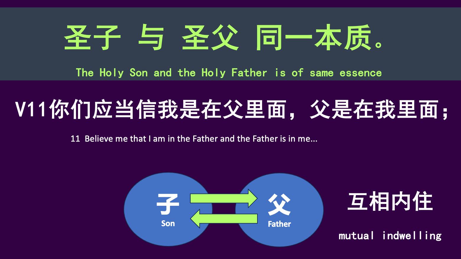 我在父里面,父在我里面 - 李健发牧师