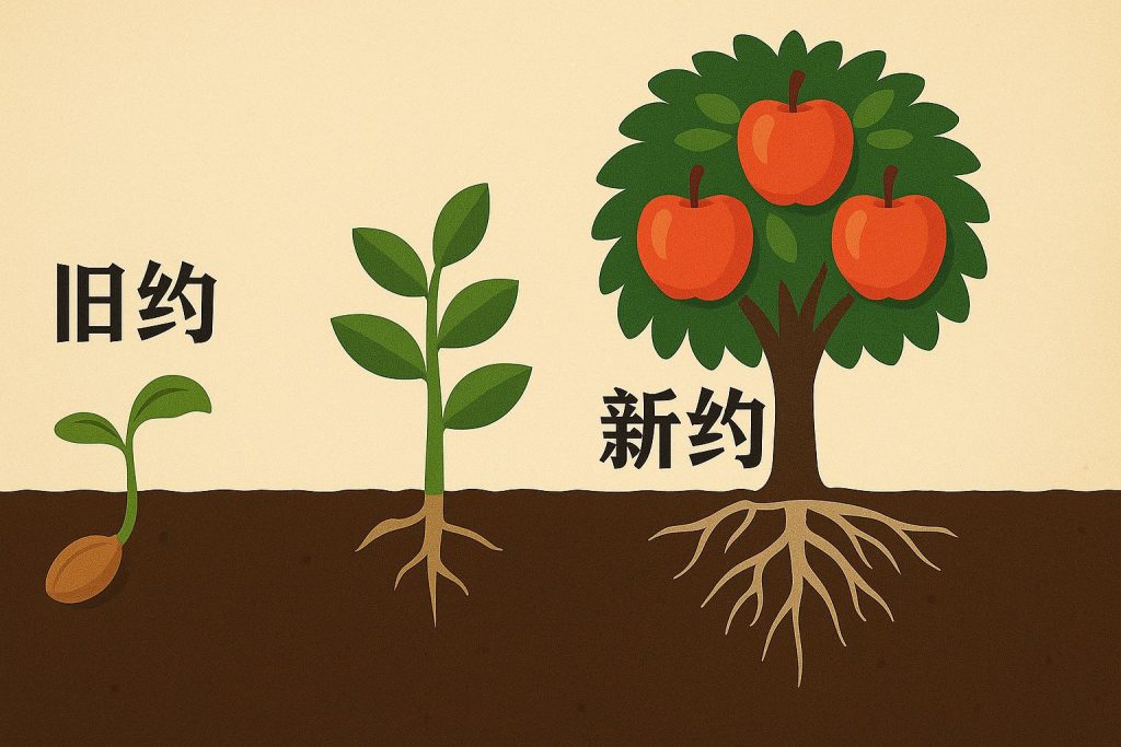 旧约中所应许的基督是将要来之事的影儿,而新约中的基督则是那应许成就的真实实体(西2:17、来10:1)。